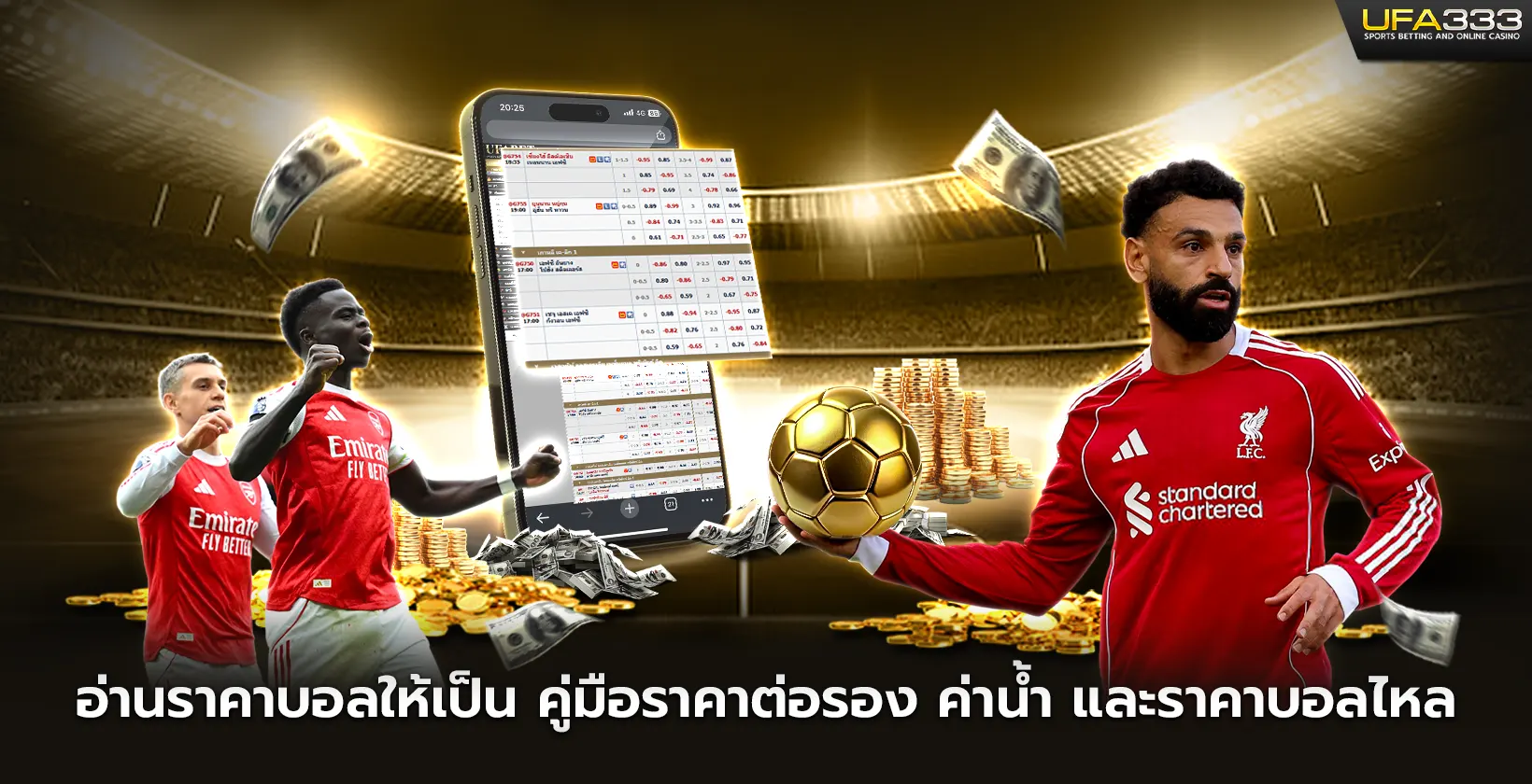 อ่านราคาบอล ให้เป็น คู่มือราคาต่อรอง ค่าน้ำ และราคาบอลไหล