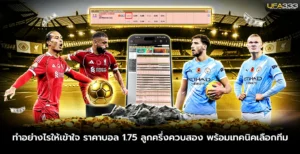 ทำอย่างไรให้เข้าใจ ราคาบอล1.75 UFA333 ลูกครึ่งควบสอง