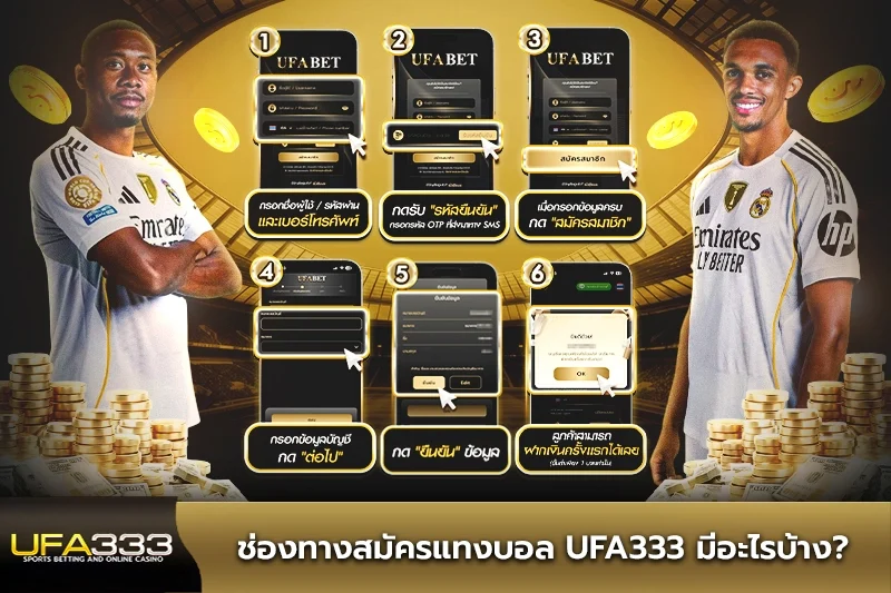 ขั้นตอนสมัครแทงบอล UFA333 ต้องทำอะไรบ้าง