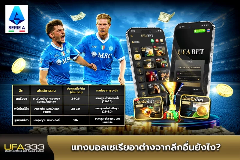 แทงบอลเซเรียอาต่างจากลีกยุโรปอื่นยังไง