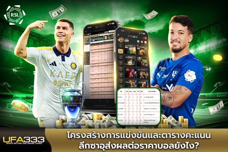 โครงสร้างการแข่งขันและตารางคะแนนลีกซาอุส่งผลต่อราคาบอล