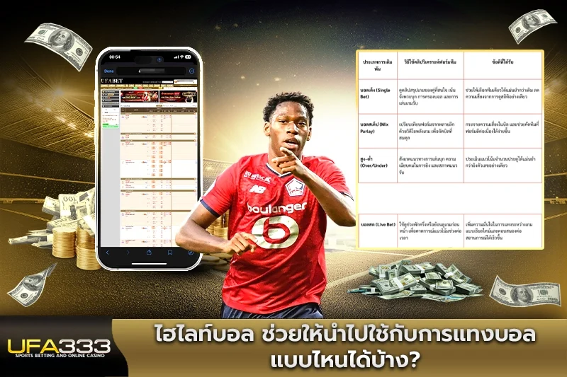 ไฮไลท์บอล ช่วยให้นำไปใช้กับการแทงบอลแบบไหนได้บ้าง